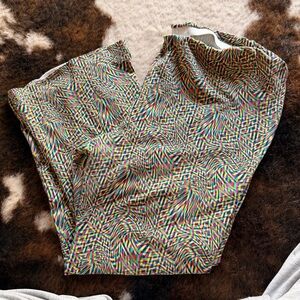 ASOS Colorful Geometric Print Flare Leggings